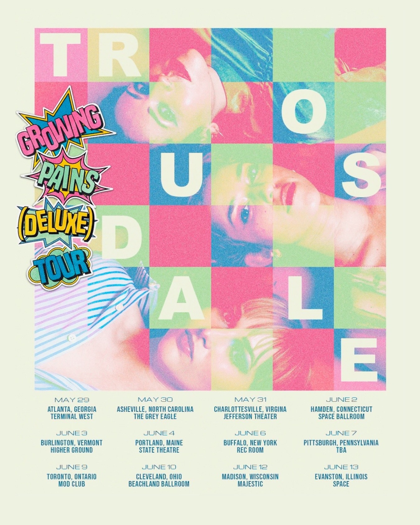 Trousdale Growing Pains (Deluxe) Tour Poster 2026